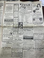 CUMHURİYET GAZETESİ 7 KASIM 1949 -YUGOSLAV HUDUDLARINDA SOVYET TAHŞİSATI-LİSE TAHSİLİ DÖRT YILA ÇIKIYOR-İNGİLTERE VE KANADALI MALİYECİLER AMERİKADA -BAŞBAKAN SEYEHATE ÇIKIYOR -BURHAN FELEK -GOETHE-DR ERTUĞRUL SALTUK-BEYAZ PARK ÇİÇEK GECESİ AHMET ÜSTÜN -SULFADERMA YARA MERHEMİ-ZAGREB FUARI -MÜZEYYEN SENAR IŞIL-SELEHADDİN PINAR-MEFHARET YILDIRIM -MUSTAFA ÇAĞLAR-MUALLA GÖKÇAY