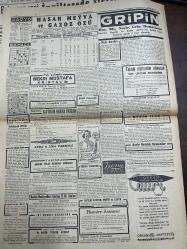 CUMHURİYET GAZETESİ -3 NİSAN 1943-HAYAT PAHALILIĞI-DÜNYA SULHÜ İÇİN-BALKANLARDA HARP OLABİLİRMİ- HALİÇ TEMİZLENİYOR-PAŞANIN KIZI TAKSİM SİNEMASI-MELEK SİNEMASINDA RİO GECELERİ-MAKSİM-KAMİL TEKİN ŞEHZADEBAŞI TURAN TİYATROSUNDA-GRİPİN