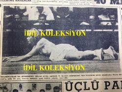 GÜNLÜK SPOR GAZETESİ - 21 TEMMUZ 1958 - DÜNYA GREKO - ROMEN GÜREŞ ŞAMPİYONASI TÜRKİYE, RUSYA - T. TEZOL MODA'DA - NECDET APAK SİGORTACILIK - KASIMPAŞA - TURGAY ŞEREN VE KADRİ - FENERBAHÇE İSTİŞARE HEYETİ - BURGAZ 4 - 2 KINALI - MEHMET LUMA - CHIRLEY BLOMER - HASAN PAŞA FIRINI LALELİ - AT YARIŞLARI, FENER KOŞUSUNU ZÜHTÜ ERİŞEN'İN TOİSON D'OR'U KAZANDI  - KRİSTAL DROPS REKLAMI