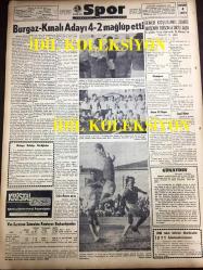 GÜNLÜK SPOR GAZETESİ - 21 TEMMUZ 1958 - DÜNYA GREKO - ROMEN GÜREŞ ŞAMPİYONASI TÜRKİYE, RUSYA - T. TEZOL MODA'DA - NECDET APAK SİGORTACILIK - KASIMPAŞA - TURGAY ŞEREN VE KADRİ - FENERBAHÇE İSTİŞARE HEYETİ - BURGAZ 4 - 2 KINALI - MEHMET LUMA - CHIRLEY BLOMER - HASAN PAŞA FIRINI LALELİ - AT YARIŞLARI, FENER KOŞUSUNU ZÜHTÜ ERİŞEN'İN TOİSON D'OR'U KAZANDI  - KRİSTAL DROPS REKLAMI