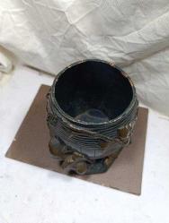 P40----BRONZ RENGİ SERAMİK RUS KUTU---MİNİ ATMALARI VAR