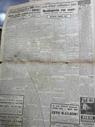 Cumhuriyet gazetesi 4 Mart 1943 -Tunus’ta son harekat -çok kötü oldu almanlar Rjev şehrine dün tahliye ettiler-Berlin’e yapılan müthiş akın-Kemal Salih sel-abidin daver-bu akşam saray Sinemasında işte kalbim-DR NEJAD KULAKÇIK-