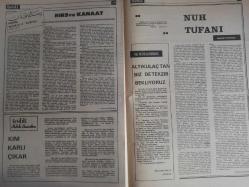 Sebil Haftalık Siyasi, Edebi, Tarihi, İlmi Gazetesi - 24 Ağustos 1979 - Sayı:190 - İslam Alemine Bayram Hediyesi - Yaşasın Afganistan İslam Cumhuriyeti - Okuyucu Kürsüsü - Kadir Mısıroğlu - Zoraki Bayram - İslam Alimlerine Faiz Hakkında Bir Kaç Sual - Yeniden Uyanırken - Sadık Albayrak - Göller Bölgesinde Bir Ada - Cemil Meriç - İnsan ve İslam - Kur'an'sız Dünya Zifiri Karanlık Bir Zindandır - Hakka İşaret - Talha Emiroğlu - Kadir Gecesi - Yüksek İslam'da Temel Atma Merasimi - Hırs ve Kanaat - Sadık Özarslan - Kim Karlı Çıkar - Nuh Tufanı - Altıkulaç'tan Biz de Tekzib Bekliyoruz - İslamiyet ve Kadın - Bayram Günü Oruç - Esma-ül Hüsna - Hadislerin Işığında Günümüz - İrşad Müessesesi ve Mürşid - Nuh Tufanı fotoğraf ve haberi - Tam Takım Gazete