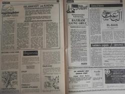 Sebil Haftalık Siyasi, Edebi, Tarihi, İlmi Gazetesi - 24 Ağustos 1979 - Sayı:190 - İslam Alemine Bayram Hediyesi - Yaşasın Afganistan İslam Cumhuriyeti - Okuyucu Kürsüsü - Kadir Mısıroğlu - Zoraki Bayram - İslam Alimlerine Faiz Hakkında Bir Kaç Sual - Yeniden Uyanırken - Sadık Albayrak - Göller Bölgesinde Bir Ada - Cemil Meriç - İnsan ve İslam - Kur'an'sız Dünya Zifiri Karanlık Bir Zindandır - Hakka İşaret - Talha Emiroğlu - Kadir Gecesi - Yüksek İslam'da Temel Atma Merasimi - Hırs ve Kanaat - Sadık Özarslan - Kim Karlı Çıkar - Nuh Tufanı - Altıkulaç'tan Biz de Tekzib Bekliyoruz - İslamiyet ve Kadın - Bayram Günü Oruç - Esma-ül Hüsna - Hadislerin Işığında Günümüz - İrşad Müessesesi ve Mürşid - Nuh Tufanı fotoğraf ve haberi - Tam Takım Gazete