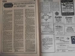 Sebil Haftalık Siyasi, Edebi, Tarihi, İlmi Gazetesi - 24 Ağustos 1979 - Sayı:190 - İslam Alemine Bayram Hediyesi - Yaşasın Afganistan İslam Cumhuriyeti - Okuyucu Kürsüsü - Kadir Mısıroğlu - Zoraki Bayram - İslam Alimlerine Faiz Hakkında Bir Kaç Sual - Yeniden Uyanırken - Sadık Albayrak - Göller Bölgesinde Bir Ada - Cemil Meriç - İnsan ve İslam - Kur'an'sız Dünya Zifiri Karanlık Bir Zindandır - Hakka İşaret - Talha Emiroğlu - Kadir Gecesi - Yüksek İslam'da Temel Atma Merasimi - Hırs ve Kanaat - Sadık Özarslan - Kim Karlı Çıkar - Nuh Tufanı - Altıkulaç'tan Biz de Tekzib Bekliyoruz - İslamiyet ve Kadın - Bayram Günü Oruç - Esma-ül Hüsna - Hadislerin Işığında Günümüz - İrşad Müessesesi ve Mürşid - Nuh Tufanı fotoğraf ve haberi - Tam Takım Gazete