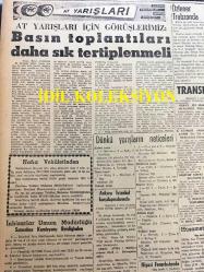 GÜNLÜK SPOR GAZETESİ - 11 TEMMUZ 1958 - KADRİ, GALATASARAY'IN MALI - NİYAZI, FENERBAHÇE'DE KALDI - ADALET, HÜSAMETTİN'İ ANACAK - ŞAMPİYONLAR ŞİRKETİ - İKİ JAPON GÜREŞÇİSİ YAKACIK KAMPINDA KALDI - KARAGÜMRÜK - AMATÖR KÜMELER - OPON REKLAMI - FRANSA BİSİKLET TURU - HASAN GÜNGÖR - AT YARIŞI BÜLTENİ - ORHAN ŞEREF APAK