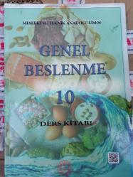 Mesleki ve teknik Anadolu Lisesi Genel Beslenme  10 Ders Kitabı