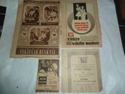 VAKIFLAR BANKASI REKLAMLARI 1960-66 YILLARI ARASI 10 ADET