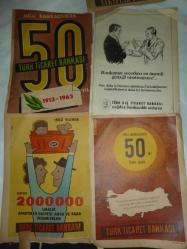 TÜRK TİCARET BANKASI REKLAMLARI 1960-66 YILLARI ARASI 11 ADET