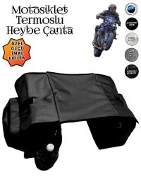 MOTOSİKLET HEYBE ÇANTASI TERMAL TERMOSLU CEPLİ