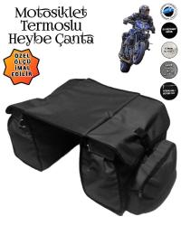 MOTOSİKLET HEYBE ÇANTASI TERMAL TERMOSLU CEPLİ