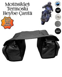 MOTOSİKLET HEYBE ÇANTASI TERMAL TERMOSLU CEPLİ