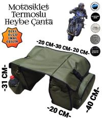 MOTOSİKLET HEYBE ÇANTASI TERMAL TERMOSLU CEPLİ
