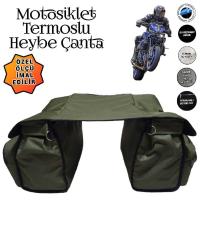 MOTOSİKLET HEYBE ÇANTASI TERMAL TERMOSLU CEPLİ