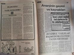 Sebil Haftalık Siyasi, Edebi, Tarihi, İlmi Gazetesi - 15 Ekim 1979 - Sayı:196 - Müslüman'ın Ölçüsü: Kalabalıktan Yana Değil, Haklıdan Yana Olmaktır - Okuyucu Postası - MSP Kabusu - Kadir Mısıroğlu - Tarihimizde Seçim - İkinci Defa Aldanmak mı? - Şartlanmış İnsanlar - Avrupa İslam'ı Tanımaz - Bir Skandal! - Filistin Kurtuluş Teşkilatı - Müslümanların Yakasından Elini Çek ve Hakka Teslim Ol - İki Yüzlü Çirkin Politikacıya Aldanma! - Talha Emiroğlu - İslam'da Siyaset Yoluyla Cihad - Başyazarımız Sultanahmet Meydanını Coşturdu - İslam Nesli Nasıl Olmalıdır? - Anarşinin Gayesi ve Kaynakları - İstanbul Vakıflar Başmüdürlüğünde Tayin Fırtınası - Kabir Hayatı - Risale-i Nur'dan - Bir Zihniyet Ki - Bir Şehit Daha - Bira ve Kanser - Kader ve Kaza - Esma-ül Hüsna - Hadislerin Işığında Günümüz - Ortak Pazar ve Arkasında Gizlenmek İstenen Gerçekler fotoğraf ve haberi - Tam Takım Gazete