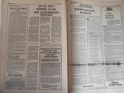 Sebil Haftalık Siyasi, Edebi, Tarihi, İlmi Gazetesi - 5 Haziran 1980 - Sayı:230 - İstanbul'un Fethi Hakkın Batıla Galbesinin Eskimez Bir Sembolüdür! - Yeniden ve Topyekün İslamlaşmaktır! - Anarşinin Şumulü ve Nihai Hedefi - Devlet ve Karını Korumak - Türkçe Kur'an Olmaz -Ali Nar - İlmi Kelam - Fildişi Kuleden - Yogi ile Komiser - Cemil Meriç - Kur'an Kendi Dilince Kur'andır. Başka Dile Çevrilişi Sadece Mealdır. Ve Sadece Eksik Manadan İbaretir - Edebiyat Ahlakı - Mustafa Miyasoğlu - İslam'ın Hakimiyeti İçin Çalışmalıyız - Kürtaj Bir Cinayettir - Anarşi Tırmanıyor - Sivas Tarihi Bir Gün Yaşadı - MSP Umumi Reisi Erbakan - Ben Şahsen Son Nefesimi Bir Minare Gölgesinde Vermek İstiyorum - İbn-i Kemal - Vel-i Artan - AP'ye Rey Vermiş Olan Bir Vatandaşın Feryadı - Edebiyatçının Korkusu - Dursun Gürlek - Sadık Albayrak - Önce Kendimizi Öğrenelim - Sebil Mahallesi - Okuyucu Postası - Fethin 527. Yılında İslam'cı Gençlik Bir Kere Daha Şahlandı fotoğraf ve haberi - Tam Takım Gazete