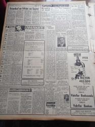Zafer Gazetesi - 8 Mart 1958 - İzmit Körfezindeki Facia Dolayısıyla Eisenhower Ve İskender Mirza'nın Celal Bayar'a Mesajları - Amerika Hariciye Vekili John Foster Dulles'ın Başvekil Adnan Menderes'e Taziyeleri - Üsküdar'ın Çıkarılması İşi Dün Fiilen Başladı - Ticaret Vekili Abdullah Aker Et Mevzuunda Şumüllü Tedbirler Alınmıştır Dedi- Milli Müdafaa Vekili Etem Menderes'in Görüşmeleri - Siyasal Bilgiler Fakültesi Talebe Cemiyeti Yıllık Kongresi - Tarihten Portreler Nilüfer Hatun Yazı Dizisi - Hüsrev Ekicioğlu Elektrik Havagazı Otobüs İdaresi Umum Müdürü Oldu - Sümerbank -  Türkiye'nin İlk Göz Bankası Kuruluyor - Sovyet Rusya'nın Amerika'ya Notası - İsmail Rüştü Aksal - Cumhuriyet Halk Partisi İçinde Nefret - Princesse El Losyonu - 1958 Tıp Balosu - Necip Fazıl Kısakürek'in Yeni Eseri At'a Senfoni Yakında Çıkıyor - Riyaseticumhur Senfoni Orkestrası Konseri- Fenerbahçe - Galatasaray Basketbolda Şampiyon -