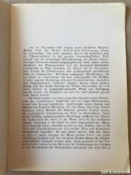 ÖSTERREİCHİSCHE AKADEMİE DER WİSSENSCHAFTEN - GEBURTSTAGSFEİER - DES WIRKLICHEN MİTGLİEDES HOFRAT PROF. DR. ERİCH TSCHERMAK SEYSENEGG - AM 15. NOVEMBER 1961 - Almanca Kitap (AVUSTURYA BİLİMLER AKADEMİSİ - DOĞUM GÜNÜ PARTİSİ)