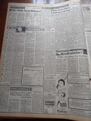 Zafer Gazetesi - 24 Mart 1958 - Türkiye'nin En Büyük Barajı Hirfanlı - Barajı Ziyaret Eden Tevfik İleri'nin Kaman'daki Hitabesi - Başvekil Adnan Menderes'e Afyon Fahri Hemşehriliği Tevcih Edildi - Sir Winston Churchill'in Sıhhi Durumu Düzeldi - Elizabeth Taylor Buhran Geçiriyor - Anadolu Ajansı'nın Hukukî Bünyesine Dair Tasarı Hazırlandı - Manisa Mesir Panayırı Açıldı - Beta 1958 Fezayı Dolaşıyor - 6 Nokta Körleri Eğitme Ve Kalkındırma Derneği - Devlet Operasında Oynanan Aida'dan Bir Sahne - Devlet Su İşleri Müdürleri Toplantısında Süleyman Demirel'in Konuşması - Feza Yolcuları Yazı Dizisi - Galatasaray Fenerbahçe'yi Basketbolda Mağlup Etti - Raybank - Şengül Hamamı - 3. Balkan Kros Koşusu Yapıldı - Piyale Makarnası - Beşiktaş 6 Göteborg 4