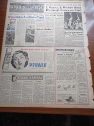 Zafer Gazetesi - 24 Mart 1958 - Türkiye'nin En Büyük Barajı Hirfanlı - Barajı Ziyaret Eden Tevfik İleri'nin Kaman'daki Hitabesi - Başvekil Adnan Menderes'e Afyon Fahri Hemşehriliği Tevcih Edildi - Sir Winston Churchill'in Sıhhi Durumu Düzeldi - Elizabeth Taylor Buhran Geçiriyor - Anadolu Ajansı'nın Hukukî Bünyesine Dair Tasarı Hazırlandı - Manisa Mesir Panayırı Açıldı - Beta 1958 Fezayı Dolaşıyor - 6 Nokta Körleri Eğitme Ve Kalkındırma Derneği - Devlet Operasında Oynanan Aida'dan Bir Sahne - Devlet Su İşleri Müdürleri Toplantısında Süleyman Demirel'in Konuşması - Feza Yolcuları Yazı Dizisi - Galatasaray Fenerbahçe'yi Basketbolda Mağlup Etti - Raybank - Şengül Hamamı - 3. Balkan Kros Koşusu Yapıldı - Piyale Makarnası - Beşiktaş 6 Göteborg 4