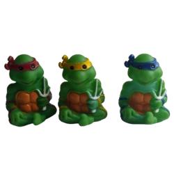 Vinly Toy Ninja Kaplumbağalar Ninja Turtles 3 lü Plastik Oyuncak 80 ler