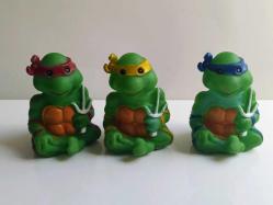 Vinly Toy Ninja Kaplumbağalar Ninja Turtles 3 lü Plastik Oyuncak 80 ler