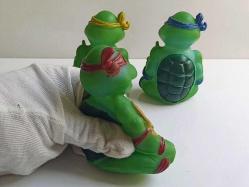 Vinly Toy Ninja Kaplumbağalar Ninja Turtles 3 lü Plastik Oyuncak 80 ler