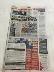AKŞAM GAZETESİ,ERDOĞAN ,30 YILLIK HASRET BÖLE BİTTİ,CHP,FRANSA,AVUSTRALYA ABD,ÜNLÜLER  NORMALE DÖNDÜ,TERİM,G.SARAY,F.BAHÇE,AMPUTE FUTBOL TAKIMI,KUNTZ