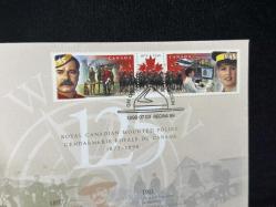 1998 Royal Canadian Mounted Police FDC Kanada Kraliyet Polisi Jandarması İlk Gün Zarfı Özel Gün Damgalı
