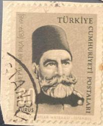 Mektup Zarfından Kesilmiş  / Postadan Geçmiş Pul Filateli - Damgalı - AHMET MUHTAR PAŞA, 30 KURUŞ - Türkiye Cumhuriyeti