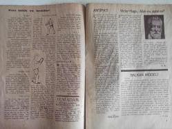 Yeni Adam Siyasi, Edebi ve Tarih Dergisi - 1 Ağustos 1935 - Sayı:83 - Sonsuz Trajedi - Faşist Cinsi: Günde İki Tane Yumurtlar - Kısa Tetkik ve Tenkitler - Yaşa Saygı - Maden Suyu - Alaturka Musiki - Antipati - Victor Hugo - Allah mı, Aptal mı? - Balkan Modeli - Arsiulusal Yazmanlar Kongresi - Yazman ve Halk - Bugünkü Acun ve Artist - Ar ve Sosyal Hayat - Siyasa Acununda Olanlar - Dünya İşlerine Toplu Bir Bakış - Kültür Gerilemesi - Dünyayı Alt Üst Eden Kitaplar - Moskova Spor Bayramı - OL Grubu'nun 5. Sergisi - Turgut Zalim - Bedri Rahmi - Cemal Tuğlu - Okul Hekiminin ve Öğretmenin Yeni Rolü - Arsıulusal Tecim - Arsıulusal Yazmanlar Kongresi - İlim ve Sanat Üzerine Yeni ve Başka Bir Bakış - İtalyan Kitap ve Resim Sergisinde - Öz Türkçe Kelimeler Listesi - Halk Üniversitesi İçtimaiyat - Allah Nedir? fotoğraf ve haberi - Tam Takım Gazete
