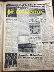 GÜNLÜK SPOR GAZETESİ - 24 MART 1958 - BASKETBOLDA GALATASARAY FENERBAHÇE'Yİ 65 - 61 YENDİ - BEŞİKTAŞ, GÖTEBURG'U 6-4 YENDİ - ANKARA'DA İKİNCİ BALKAN KROSUNU YUGOSLAV MİHALİÇ KAZANDI - İSMET ATLI DAVASINDAN VAZGEÇTİ - ZAKOPANE'DE YAPILAN KAYAK MÜSABAKASINDA DUVİLLARDA SLALOM ŞAMPİYON OLDU - 1958 İTALYA LİGLERİNDE JUVENTUS FAVORİ JOHN CHARLES GOL KRALI - KARA BOMBA JOE LOUIS - MARLENE MATTHEWS - KARAGÜMRÜK 4 - 0 ANADOLU - AMATÖR KÜMELER - KRİSTAL DROPS - AT YARIŞISI SONUÇLARI - BALKAN ATLETİZM ŞAMPİYONASINA KATILMIYORUZ