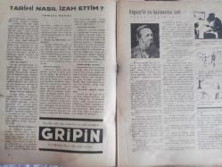 Yeni Adam Siyasi, Edebi ve Tarih Dergisi - 5 Aralık 1935 - Sayı:101 - Terbiyesi Zor Çocuklar - Tarihi Nasıl İzah Ettim - Kısa Tetkik ve Tenkitler - Çeteci Kadın - Moda mı? - Zekeriya Sofrası - Eksibe mi? - Değer Bolluğu - II'nci Yorgi - Yeni Adam, Her Şeyden Önce Otlakçı Olayandır - İsmail Hakkı Baltacı - Engels'in Bir Haşiyesine Dair - Kerim Sadi - Gripin İlaç Reklamı - Siyasa Acunu - Cami - Fransa'nın İç İşleri Laval Kabinesi - Kültür Tetkikleri - Soy Adlarına Göre - Zahir Sıtkı Güvem - Dr. Voronof'un Deneçleri - Halka İnmek mi? - Kültür'e Çıkarmak mı? - Siyah Beyaz - Göçmen - Ölüler - İkinci Perde - Türk Antrasitidir fotoğraf ve haberi - Tam Takım Gazete