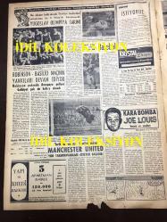 GÜNLÜK SPOR GAZETESİ - 31 MART 1958 - 1958 TÜRKİYE BASKETBOL ŞAMPİYONASI FİNAL MAÇI GALATASARAY, FENERBAHÇE - BEŞVEKİL (BAŞBAKANLIK) KUPASINDA GALATASARAY FENERBAHÇE İLE 1-1 BERABERE KALDI, ADNAN MENDERES KUPAYI KAPTAN NACİ VE TURGAY ŞEREN'E VERİYOR - SADRİ USSUOĞLU İDARE HEYETİ - REIDER GENE BİRİNCİ OLDU - GALATASARAY 90 - 37 ALTINORDU - 1958 FED KUPASI - İSTANBUL GENÇLİK SÜTLÜCEYİ YENDİ - ÖMER BESİM KIRMIZI EŞOFMAN KROSUNU BULGAR PEEV ALDI - MANCHESTER UNITED - AYSEL ERSOY - NURİ ATILGAN