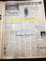 GÜNLÜK SPOR GAZETESİ - 31 MART 1958 - 1958 TÜRKİYE BASKETBOL ŞAMPİYONASI FİNAL MAÇI GALATASARAY, FENERBAHÇE - BEŞVEKİL (BAŞBAKANLIK) KUPASINDA GALATASARAY FENERBAHÇE İLE 1-1 BERABERE KALDI, ADNAN MENDERES KUPAYI KAPTAN NACİ VE TURGAY ŞEREN'E VERİYOR - SADRİ USSUOĞLU İDARE HEYETİ - REIDER GENE BİRİNCİ OLDU - GALATASARAY 90 - 37 ALTINORDU - 1958 FED KUPASI - İSTANBUL GENÇLİK SÜTLÜCEYİ YENDİ - ÖMER BESİM KIRMIZI EŞOFMAN KROSUNU BULGAR PEEV ALDI - MANCHESTER UNITED - AYSEL ERSOY - NURİ ATILGAN