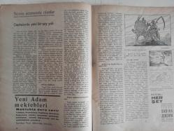 Yeni Adam Siyasi, Edebi ve Tarih Dergisi - 24 Ekim 1935 - Sayı:95 - Miniminiyi Nasıl Yetiştirdim? - Hüseyin Cahid Yalçın'ın Hataları - Kısa Tetkik ve Tenkitler - Gaddarlık - Temizlik de Ne Söz? - Sevgili Kış - Ekaliyet Okullarında - Haile Selasie - Kerim Sadi - Delilik Başka, Aptallık Başka - Siyasa Acununda Olanlar - Cephelerde Yeni Bir Şey Yok - Fransa İngiltere - Faşist Rejimini Kurtarmak - Karışık Yumak - Kültür - Namık İsmail'in Boş Bıraktığı Yer - Edirne'de Eski Eserleri Sevenler Kurumu - Antika Kültürü - Her Hafta Bir Kelime - Tahaf Bir Çocuk - İffet Ömer Tiregol - Rusya'da Şark Kadını - Semiha Uzunhasan - Yeni Amerika Arı - Siyah Beyaz - Zahit Sıtkı - Nasıl Okuyorsunuz? - Kadın Gücü - Semiha Uzunhasan - Zeka Sayfası - Meşhur Adamları Tanır Mısınız? - Bulmaca Bulabilir Misiniz? - Öz Türkçe'de Kuvvetli Misiniz? - Kutu Bilmecesi - Türk Antrasitidir fotoğraf ve haberi - Tam Takım Dergi