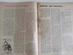 Yeni Adam Siyasi, Edebi ve Tarih Dergisi - 30 Ocak 1936 - Sayı:109 - Ağaç ve Kültür Yazısını Okuyunuz - İsmail Hakkı Baltacıoğlu - Kısa Tetkik ve Tenkitler - Cevap Vermemek - Asma Köprü - Bu da Bir Tip - Vicdan Hürriyeti ve Laiklik - Kral V'inci George - İnsan Bir Cismi Hendesi Değildir - Coğrafya Öğretmenin Prensipleri - İsmail Hakkı Baltacıoğlu - İnsan, Bu Meçhul - Suphi Nuri İleri - Siyasa Acunu - Cami - Rus Konsoloshanesinde - Bahçe ve Kültür - Kimya Nedir? - Saip Ragıp - Moleküller Nasıl Yapılmıştırlar - Cisimlerin Kimyası Su ve Hava - Biyoloji ve Marksizm - Marel Prenaut - Satılık Tiyatro Piyesleri - Vicdan Hürriyeti ve Laiklik - Namık Kemal İçin - Vahdet Gültekin - İnsan Bu Meçhul - Kiralar Düşüyor - Şeytan'ın Söylevi - Anatole France - Servet Yesarioğlu - Gripin İlaç Reklamı fotoğraf ve haberi - Tam Takım Dergi