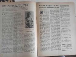 Yeni Adam Siyasi, Edebi ve Tarih Dergisi - 4 Haziran 1936 - Sayı:127 - H.G. Wells - Tehlikeli Bir Tabip - Hayalimdeki Çamlıca - İsmail Hakkı Baltacıoğlu - Kısa Tetkik ve Tenkitler - Comte de Gobineau - Maymun İştahlı İnsanlar! - Gençler İçin En Büyük Tehlikeler - Çalışma Tekniğini Bilmemek - Tehlikeli Bir Tabip - Hasta Bir Kitap - Danimarka Groeniand'ı Nasıl Sömürgeleştirdi? - İhtiyar Eskimo - Büyük İhtiraları Zamanları Doğurmuştur - Hayalimdeki Çamlıca - Büyük Davaların Avukatı - İhtiyarlık - Fikir Kuvvetini Azaltır mı? - Toprak Kimyevi Olarak Artar - Farelerde Bilgi Veraseti - Kısa Dalgalar Yonmayı Çabuklaştırıyor - Okazyon Kitarlar - Yeni Adam Vasıtasıyla Satılıyor - Devlet ve İhtilal Tercümesine Dair - Kerim Sadi - Gripin İlaç Reklamı - Yeni Adam Servisleri - On Bin Eğitmen Bir Arada - Hüsnü Cırıtlı - Bu Yaz - Türk Antrasitini Al fotoğraf ve haberi - Tam Takım Dergi