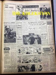 GÜNLÜK SPOR GAZETESİ - 5 EKİM 1957 - GALATASARAY, BEYKOZ MAÇI - BEŞİKTAŞ 0 - 1 SPARTAK - SZEKELLY - TÜRKİYE, GREKO-ROMEN ŞAMPİYONASI - ÖLÜMDEN BETER, FREDERIK DARD - OPON REKLAMI - GALATASARAY, BEYKOZ MAÇI - ŞEKERBANK - MİMİ İLE MEMO - FENERBAHÇE - GALATASARAY MAÇI HALA SALLANTIDA - AYKAÇ MİLLİ TAKIMI - İEREF GÖRKEY NEDEN İSTİFA ETTİ - CAROL DAY