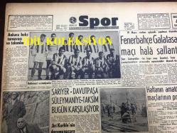 GÜNLÜK SPOR GAZETESİ - 5 EKİM 1957 - GALATASARAY, BEYKOZ MAÇI - BEŞİKTAŞ 0 - 1 SPARTAK - SZEKELLY - TÜRKİYE, GREKO-ROMEN ŞAMPİYONASI - ÖLÜMDEN BETER, FREDERIK DARD - OPON REKLAMI - GALATASARAY, BEYKOZ MAÇI - ŞEKERBANK - MİMİ İLE MEMO - FENERBAHÇE - GALATASARAY MAÇI HALA SALLANTIDA - AYKAÇ MİLLİ TAKIMI - İEREF GÖRKEY NEDEN İSTİFA ETTİ - CAROL DAY