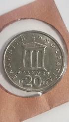 YUNANİSTAN 1984 20 DRAHMİ