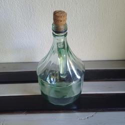 İtalyan ,Damgalı Cam Şişe ,Tescilli Kulplu Tasarim,Vetreia Empoli marka, 2 lt