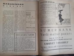 Yeni Adam Siyasi, Edebi ve Tarih Dergisi - 13 Ağustos 1936 - Sayı:137 - Kültürümüzü Kurtarmak Lazım - Kısa Tetkik ve Tenkitler - Dansöz Argantina - İntikal Devrinde Yaşayan Adam - Gençler İçin En Büyük Tehlikeler Kadını Saymamak Alçaklıktır - Memleket Haberleri - İki Türlü Alaka - Türkiye'de Kaç Öğretmen Var? - Trenlerde Mektup ve Telgraf Alınacak - Şark'a Seyahat - Rus Temel Yasası - İspanyol Trajedisi - Dış Sosyete Haberleri - Türkmenistan Dil Kurultayı - Rus Yüksek Mekteplerinde - Avrupa'da Kaç Sinema Var? - Thomas Edison Hayatı ve Eserleri - Yeni Elektrik sistemi - Çalışma Tarzı ve Dehasının Karakteri - Sigmund Freud - Stefan Zweig - İlim ve Teknik Haberleri - Dünya Şimalden Cenuba Döner? - Hayvanlarda Zaman Ölçüsü - Dünyanın En Büyük Patlaması - Yeni Nesillerin Vaktinden Önce Yetişmesi - Manifest Tercümeleri - Kerim Sadi - Gripin İlaç Reklamı - Sanat Haberleri - Milli Musiki - Sanat ve İdeoloji - Balkanlıların Festivali fotoğraf ve haberi - Tam Takım Dergi