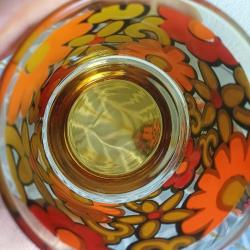 Amber Cam,Cicek Desenli Alman Bardak Lotu 3'lü