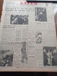 Zafer Gazetesi - 28 Kasım 1959 - Reisicumhur Celal Bayar Tıp Fakültesini Ziyaret Etti - Başvekil Adnan Menderes İç Ve Dış Meseleleri Şümüllü Bir Şekilde İzah Etti - Uçak Kazası Şehitlerinin İstanbul'daki Defin Töreni - Nafia Vekili Tevfik İleri - Etem Menderes'e Taziyet Telgrafı - Türk Portekiz Dostluk Grubu- Komünist Çin'de Halk Yarı Aç Tok Durumda - Birleşik Arap Cumhuriyeti Başkanı Nasır Sosyalist Bir Cemiyet Yaratacakmış- Fransız Kültür Merkezinde Kısa Filmler Gösterilecek - Rotary Kulübü Hediye Verdi - Yugoslav Devlet Reisi Tito'nun Konuşması - Kızılay'a Bağış - Denizcilik Bankası - Sümerbank - At Koşularında Handikap - Kış Transferinden En Fazla Zararı Galatasaray Görüyor - Turgay Şeren - Fenerbahçe Hafif Çalışmalar Yapıyor - Basketbol Liginin Ehemmiyetli Maçı Ankaragücü Harpokulu