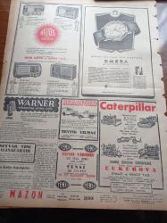 Vatan Gazetesi - 17 Temmuz 1950 - Kızılların Kore'deki Hücumu Püskürtüldü - Stalin Nehru İle Anlaşmak İçin Amerikalıların Kore'den Çekilmesini Şart Koşuyor - Başbakan Adnan Menderes Yurt Seyahatine Çıkıyor - Türkiye Marshall Planı Yardımından En Az Faydalanan Memleketlerden Biridir - General Collins Amerika Korede İstikrarı Temin Edecek - Yeni Dünya Futbol Şampiyonu Uruguay - Yeni Polis Kanunu - Doğru Konuşalım Yazan Neyzen Tevfik - Perde Arası Yazan Vicki Baum Yazı Dizisi - Kasım Gülek'in Adana'daki Sözleri - Atom Bombasının Hiroşimada Tahribatı - Puro Traş Sabunu - Kanuni Sultan Süleyman Yazan Feridun Fazıl Tülbentçi Yazı Dizisi - Yayladan Resimli Röportaj Yazı Dizisi - OMEGA Su Geçirmez Saat - Helios Pilli Radyolar - Caterpillar