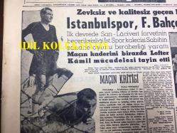 GÜNLÜK SPOR GAZETESİ - 21 EKİM 1957 - İSTANBULSPOR, FENERBAHÇE'DEN 1 PUAN ALDI - GREKO - ROMEN STİLİ - GÜL KUPASINI BEŞİKTAŞ ALDI - BEYLERBEYİ TAKSİM'LE BERABERE KALDI - NAZMİ ÖZKAYNAK - YAPI VE KREDİ BANKASI REKLAMI - MARIO GABAY - ERGUN ÖZTUNA - PERTEV TUNASELİ - AYDOĞAN BECİT - NAZİF OTURGAN - AMATÖR KÜMELER