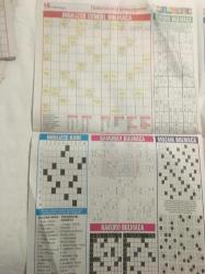 TAKVİM BULMACA,20 ŞUBAT 2024