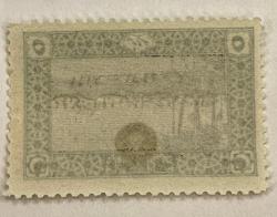 1918 Sultan Vahdettin Osmanlı 5 kuruş sürşarjlı MNH Pul damgasız 23.39$ (katalog fiyatı)