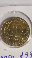 FRANSA 1996 10 CENTIMES